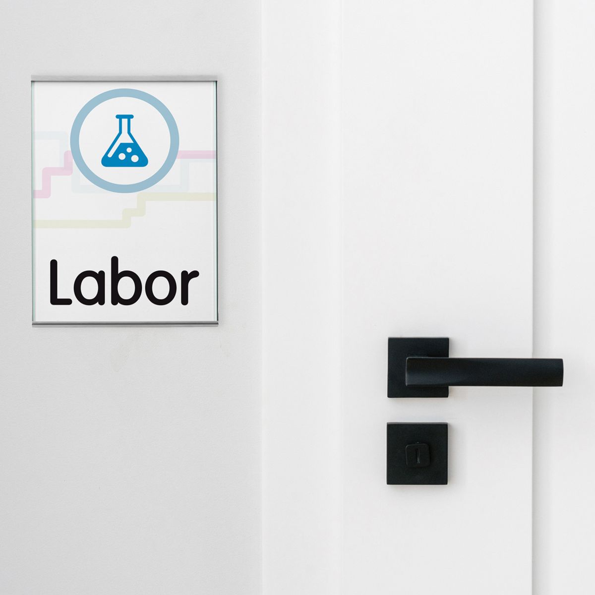 Türschild, Modell Glasgow, DIN A5, Hochformat