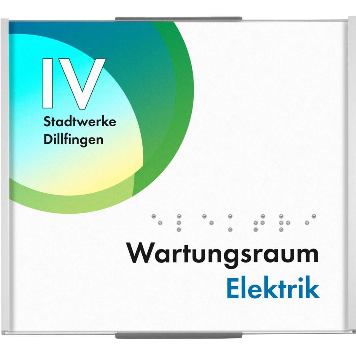Taktiles Türschild, Modell Oslo 150, 148 x 151 mm (H x B), Braille mit hochwertiger Kugeltechnik Taktiles Türschild, Modell Oslo 150, 148 x 151 mm (H x B), Braille mit hochwertiger Kugeltechnik