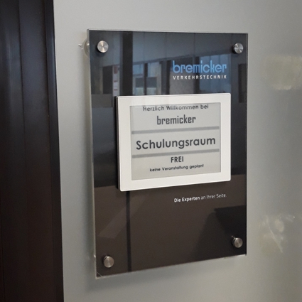 Digitale Beschilderung Türschild