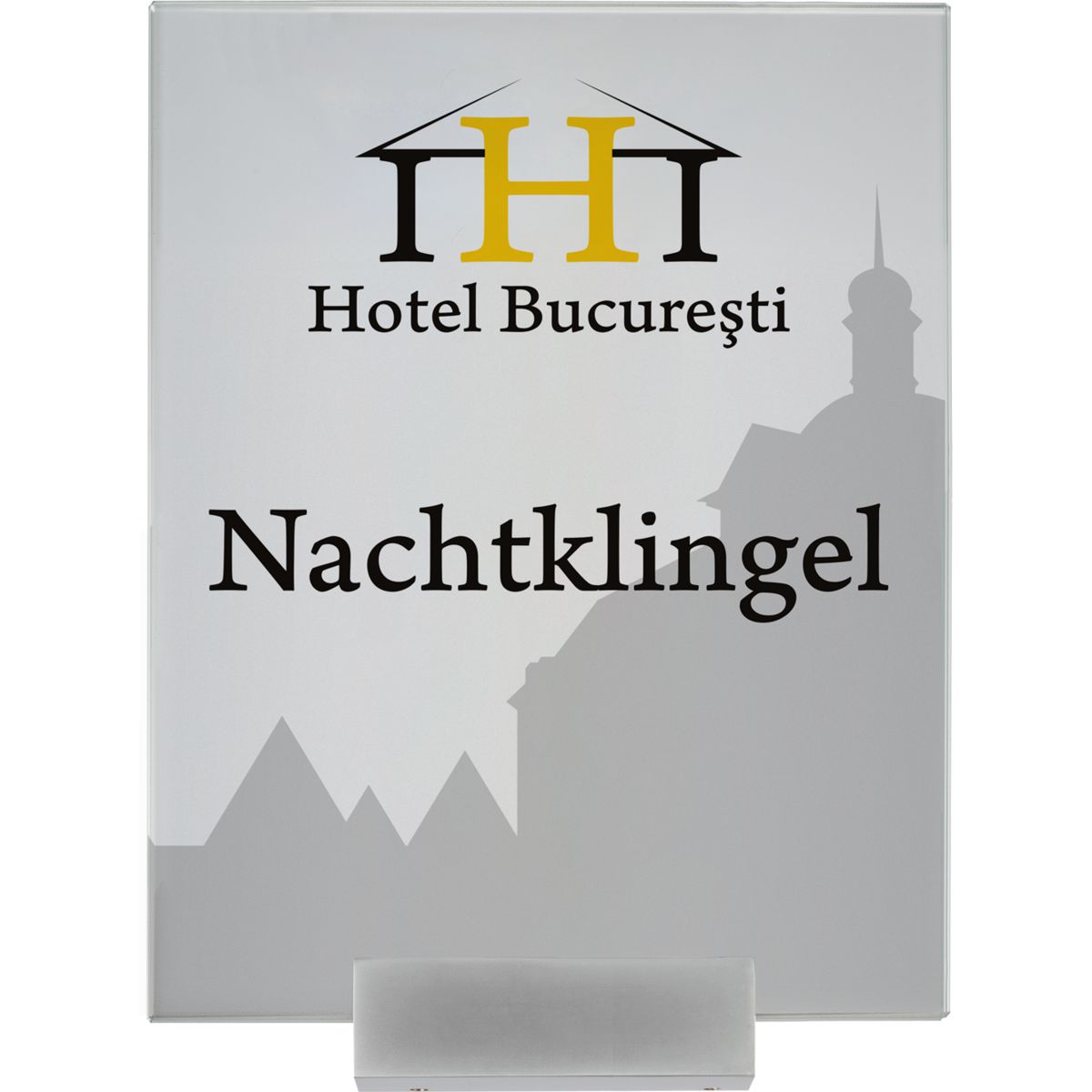 Türschild, Modell Monaco, DIN A5, 1 Adapter 80 mm