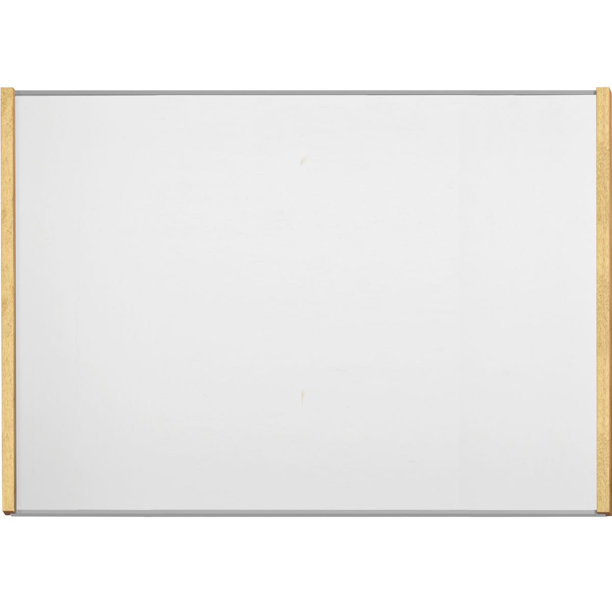 Wandschild, Modell LMH, ~ DIN A3, Querformat, Holzrahmen Ahorn kombiniert mit silbernem Aluminium