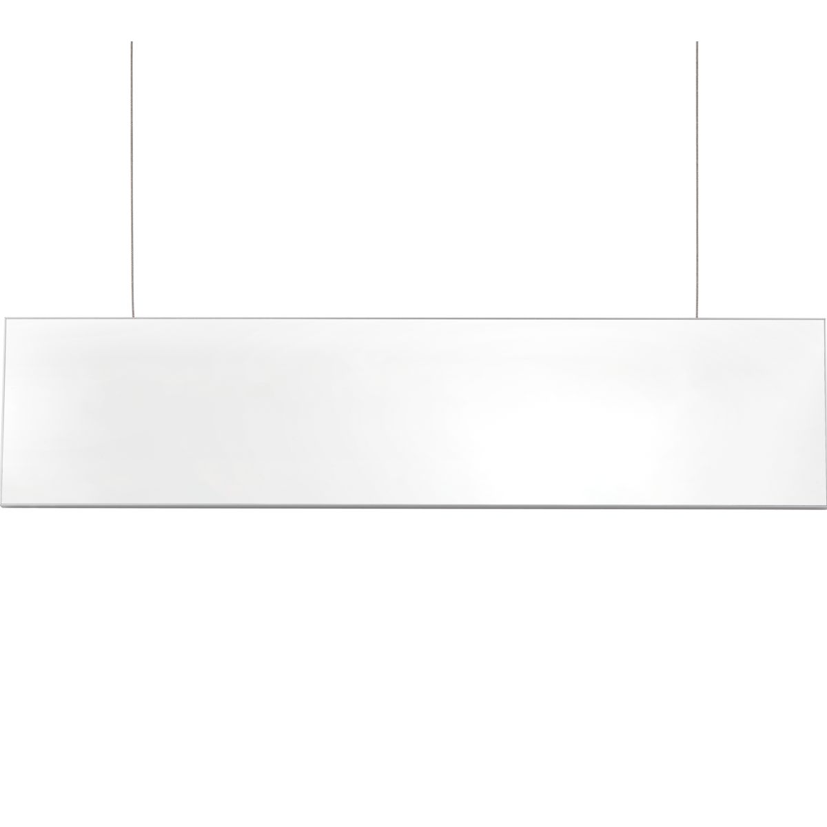 Deckenhänger (Hängeschild), Modell Madrid, 250 x 1.000 mm (H x B), Silber, Beschriftung direkt