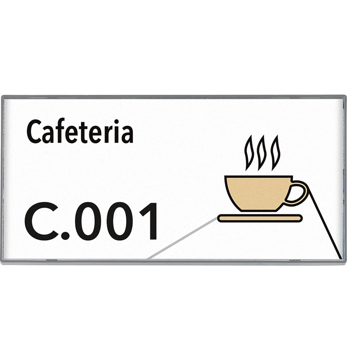 Türschilder, Modell Kairo Easy, 75 x 150 mm (H x B), Grau, 10 Stück in einer Packung Türschilder, Modell Kairo Easy, 75 x 150 mm (H x B), Grau, 10 Stück in einer Packung