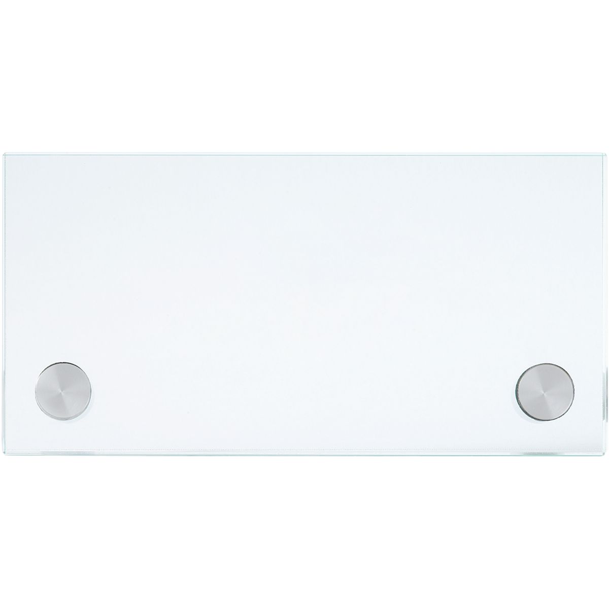 Türschild, Modell Galerie, ESG, 75 x 150 mm (H x B), 2 Abstandhalter (15 mm Wandabstand, mit Bolzen)