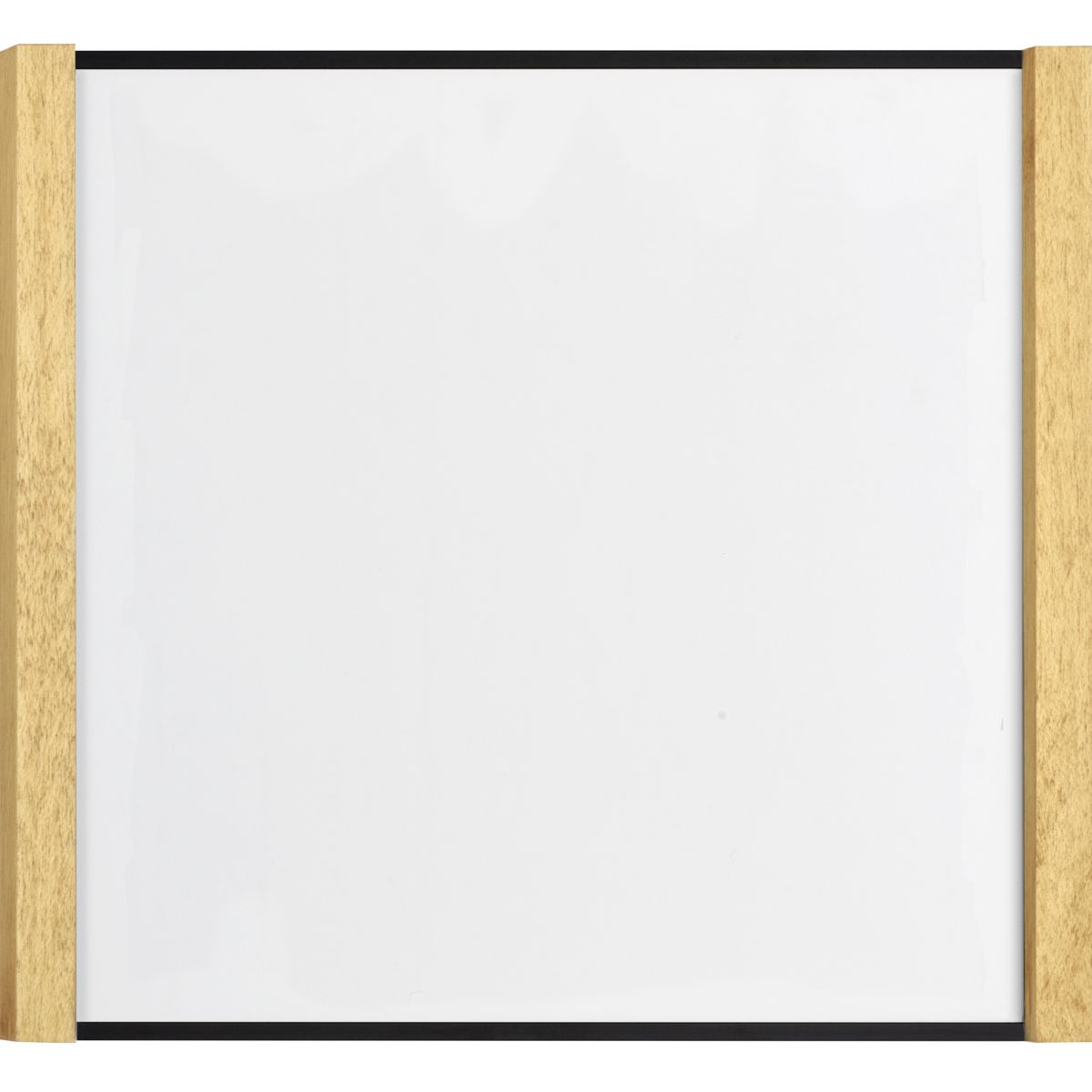 Türschild, Modell LMH, 150 x 160 mm (H x B), Rahmen aus Aluminium (Schwarz) und Holz (Ahorn)