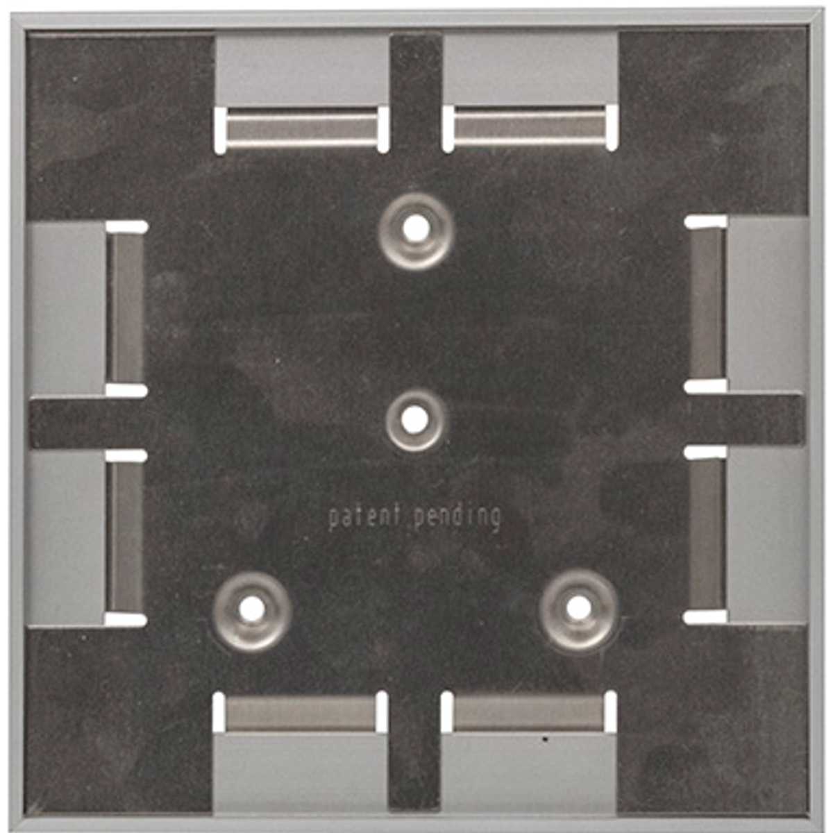 Türschild, Modell Madrid Plus, 150 x 150 mm, Silber