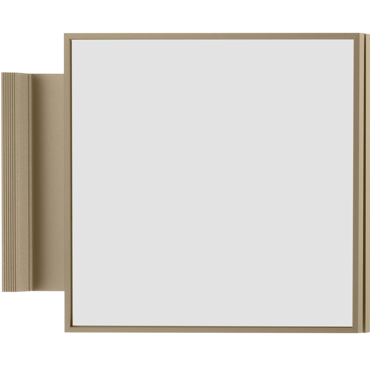 Fahnenschild (Nasenschild), Modell Madrid, 150 x 150 mm, Bronze, Querformat, Beschriftung mit Einleger