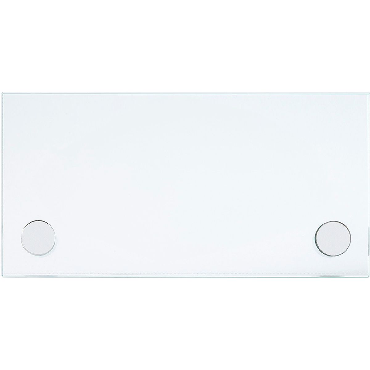 Türschild, Modell Galerie, ESG, 75 x 150 mm (H x B), 2 Abstandhalter (15 mm Wandabstand, mit Schraube)