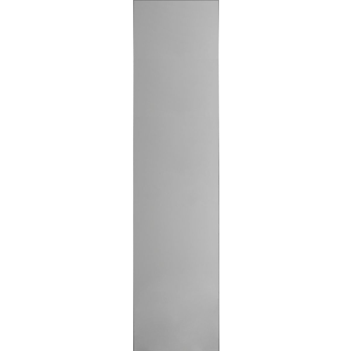 Außenaufsteller, Modell Madrid, 3.000 x 730 x 80 mm (H x B x T), Hochformat, Silber, zum Einbetonieren