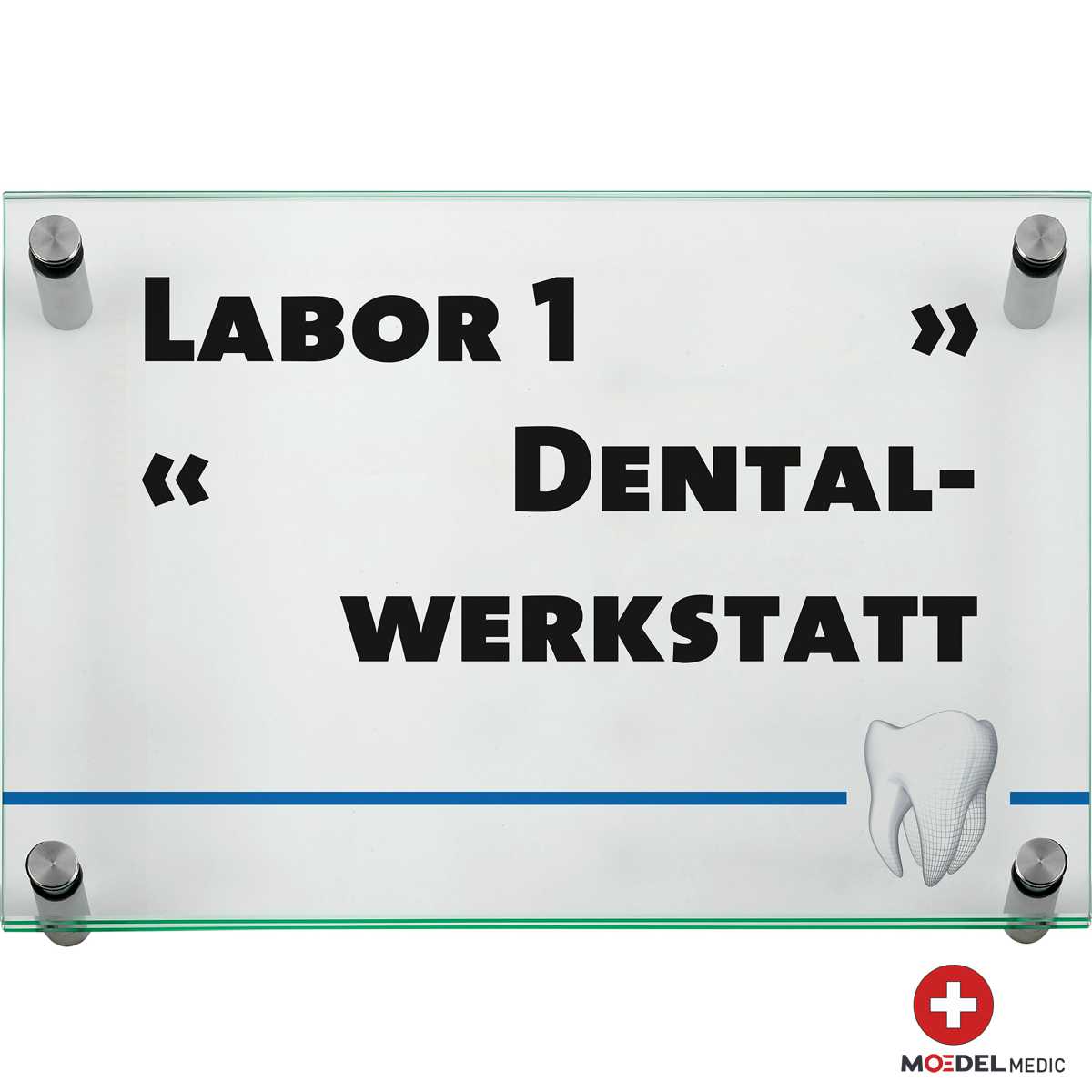 Moedel Medic Türschild, ESG, DIN A4 (210 x 297 mm), für Innen
