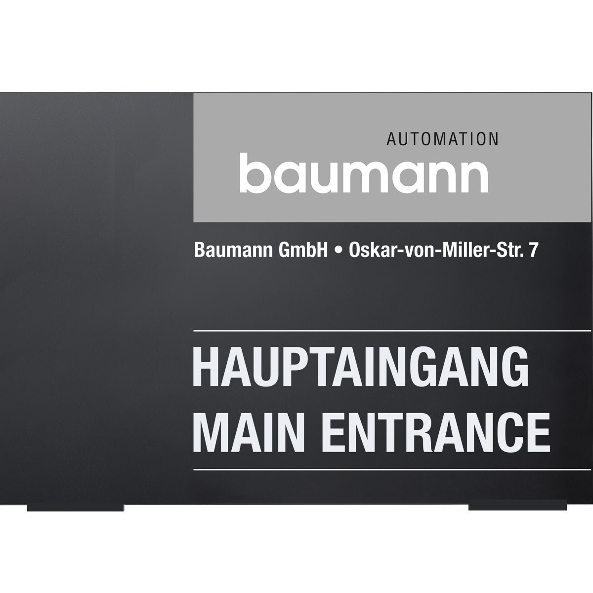 Außenaufsteller, Modell Madrid, 1.250 x 1.800 x 80 mm (H x B x T), Querformat, Schwarz, inkl. Flanschplatten