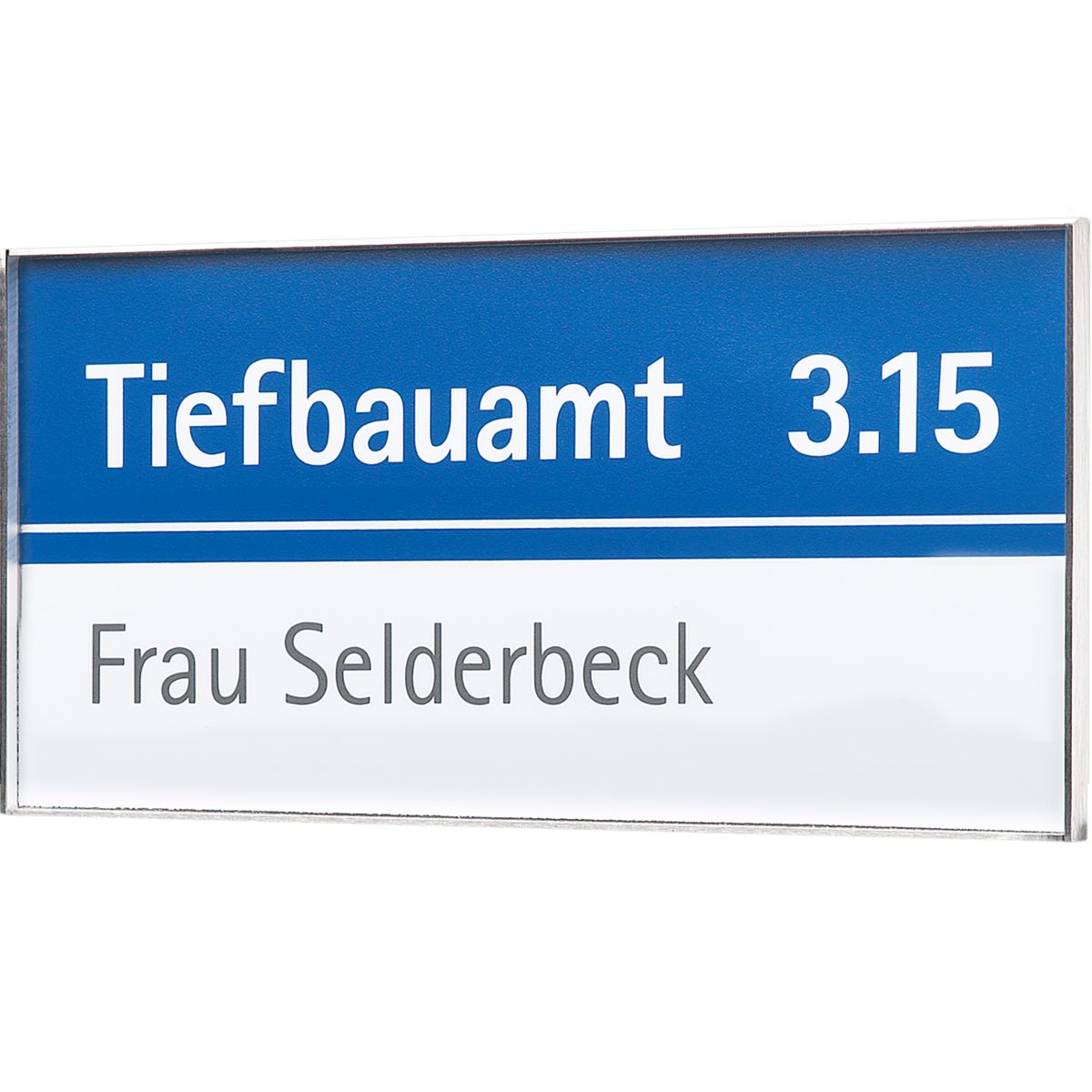 Türschild, Modell Rio, 75 x 150 mm, Silber, Schraubmontage