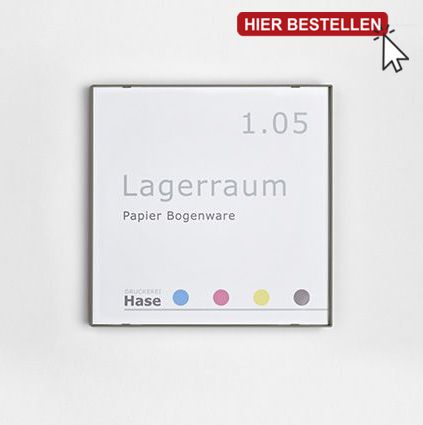 Büroschilder Modell Kairo Easy Büroschilder Modell Kairo Easy
