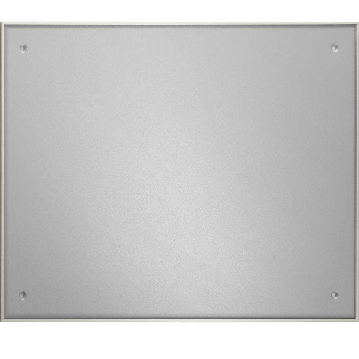 Wandschild, Modell Madrid, ~ DIN A3, Querformat, Silber, Beschriftung mit Einleger