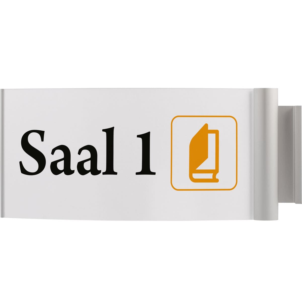 Fahnenschild (Nasenschild), Modell Sydney, 148 x 320 mm (H x B), optimiert für Rettungszeichen Fahnenschild (Nasenschild), Modell Sydney, 148 x 320 mm (H x B), optimiert für Rettungszeichen