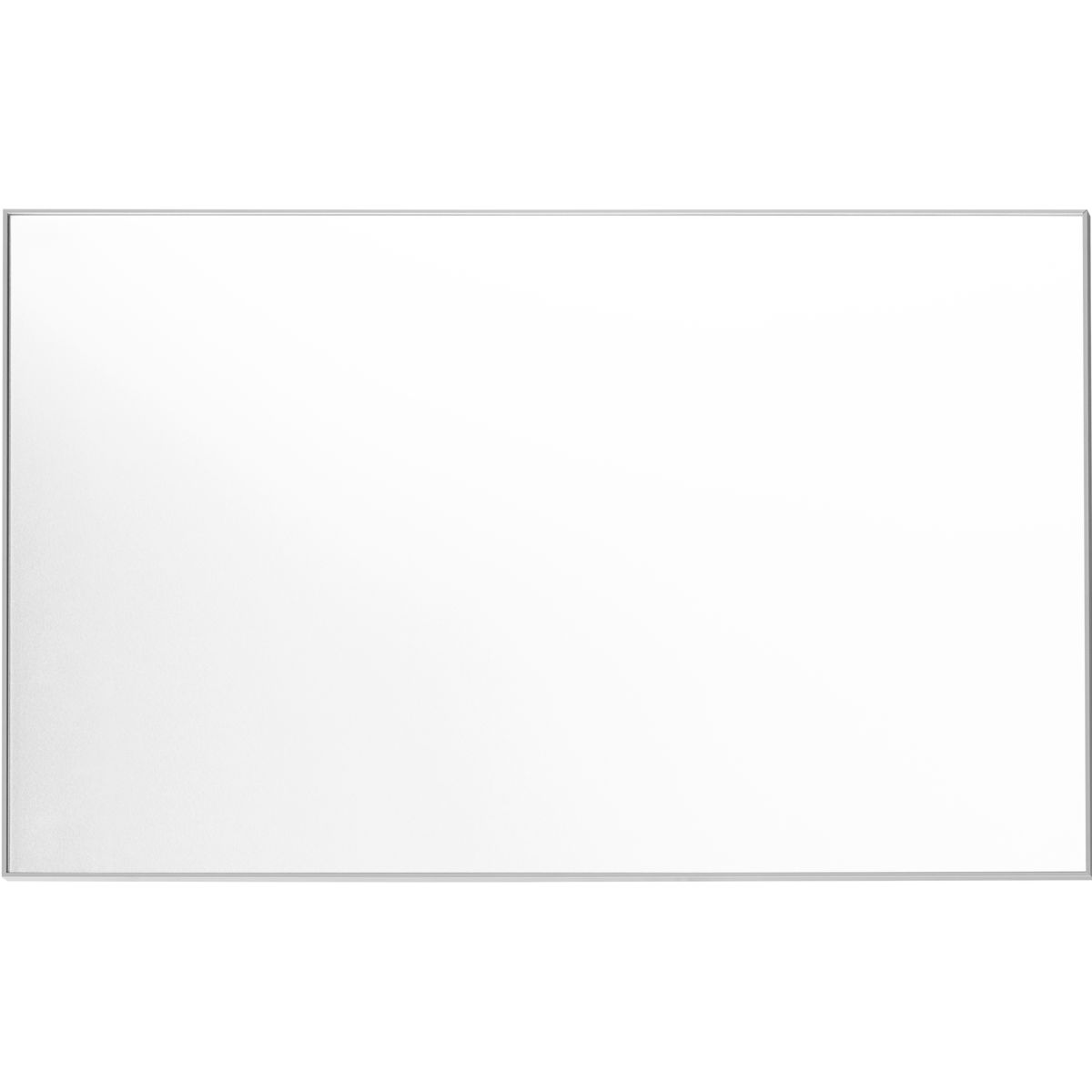 Wandschild, Modell Madrid, ~ DIN A2, Querformat, Silber, Beschriftung mit Einleger