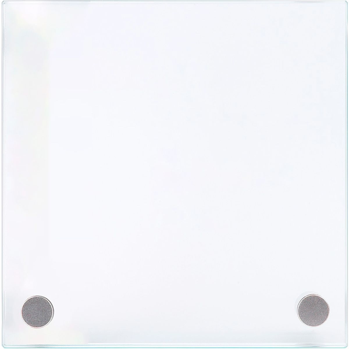 Türschild, Modell Galerie, ESG, 150 x 150 mm, 2 Abstandhalter (15 mm Wandabstand, mit Schraube)