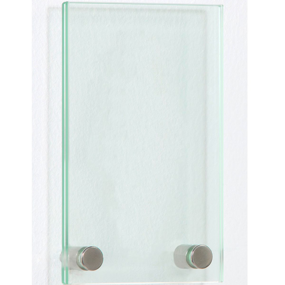 Türschild, Modell Galerie, ESG, 160 x 100 mm (H x B), 2 Abstandhalter (15 mm Wandabstand, mit Schraube)