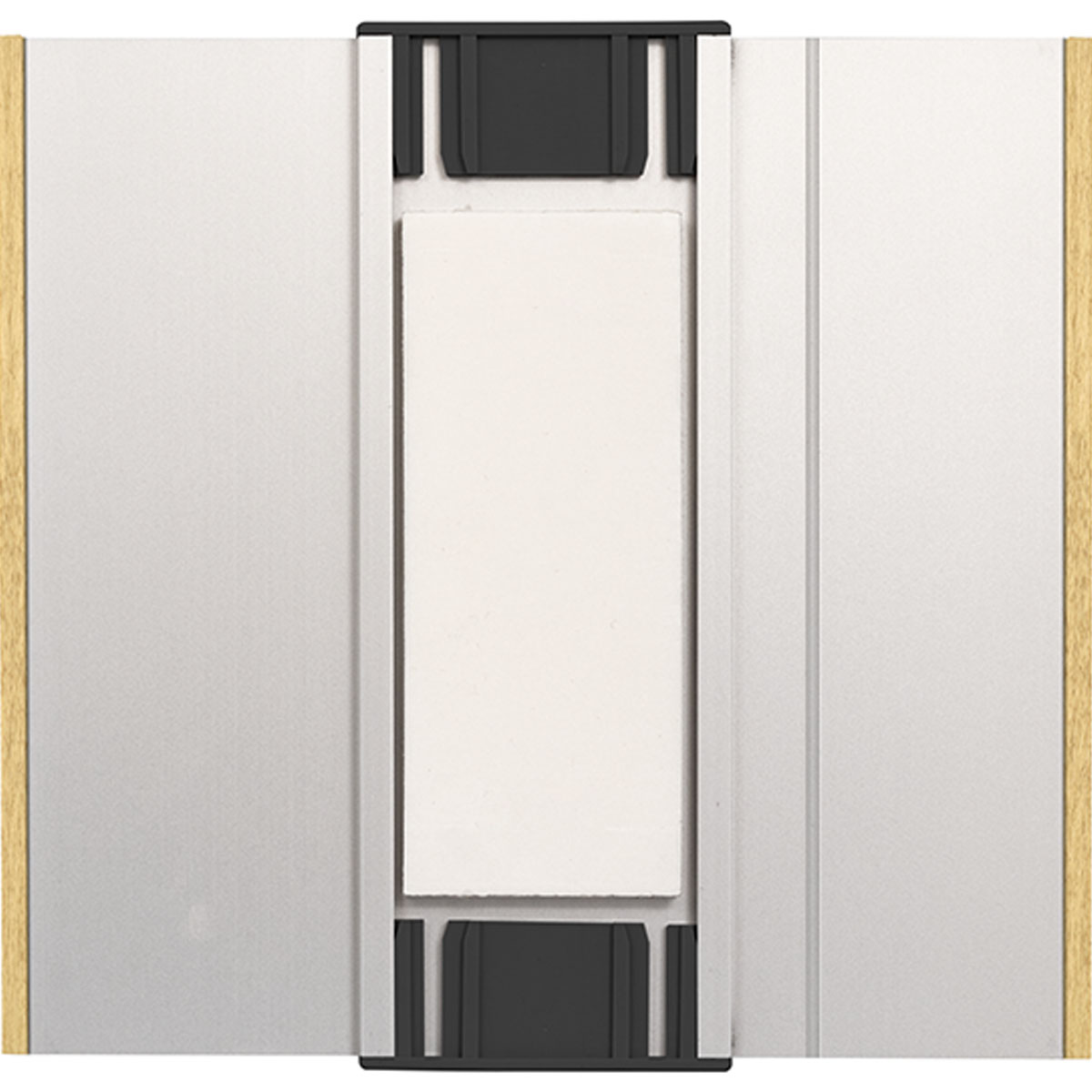 Türschild, Modell LMH, 148 x 160 mm (H x B), seitlicher Rahmen aus Eiche