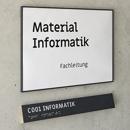 Büroschilder mit Braille Büroschilder mit Braille