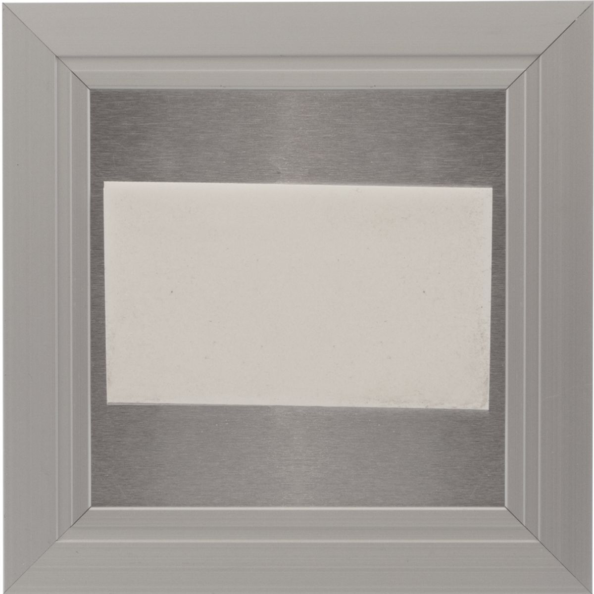 Türschild, Modell Madrid, 120 x 120 mm, Silber, Klebemontage