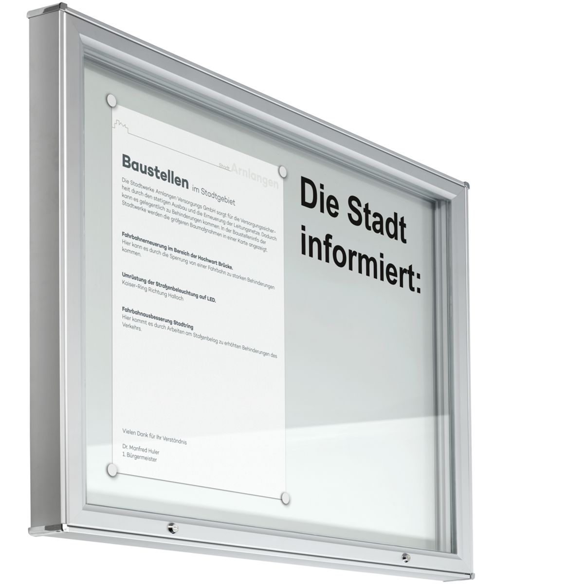 Schaukasten Modell A, 15 x DIN A4, Innen- und Außenbereich, Querformat Schaukasten Modell A, 15 x DIN A4, Innen- und Außenbereich, Querformat