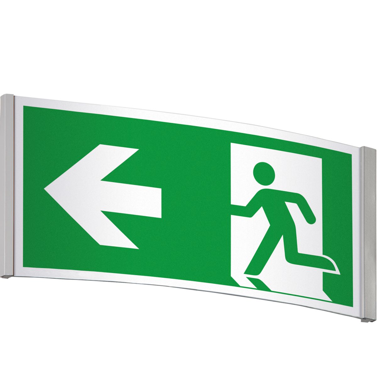Wandschild, Modell Orlando, 148 x 325 mm (H x B), Querformat, optimiert für Rettungszeichen Wandschild, Modell Orlando, 148 x 325 mm (H x B), Querformat, optimiert für Rettungszeichen
