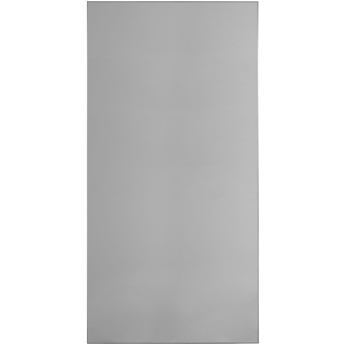 Außenaufsteller, Modell Madrid, 2.500 x 1.250 x 80 mm (H x B x T), Hochformat, Silber, zum Einbetonieren