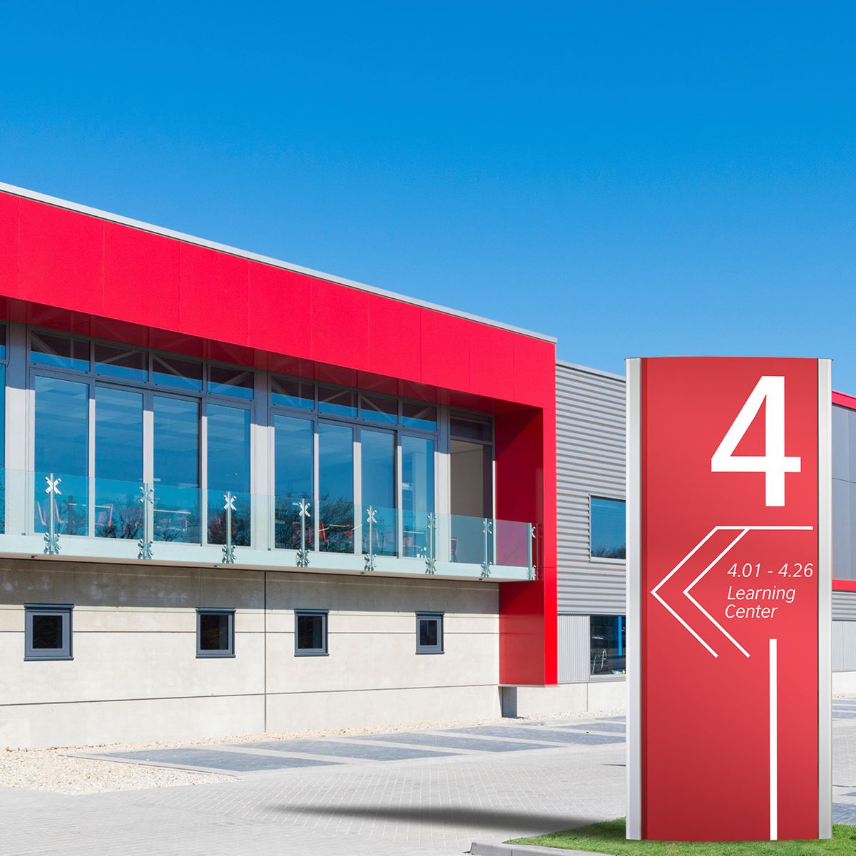 Außenaufsteller, Modell Frankfurt, 3.000 x 1.326 mm (H x B), Weiß