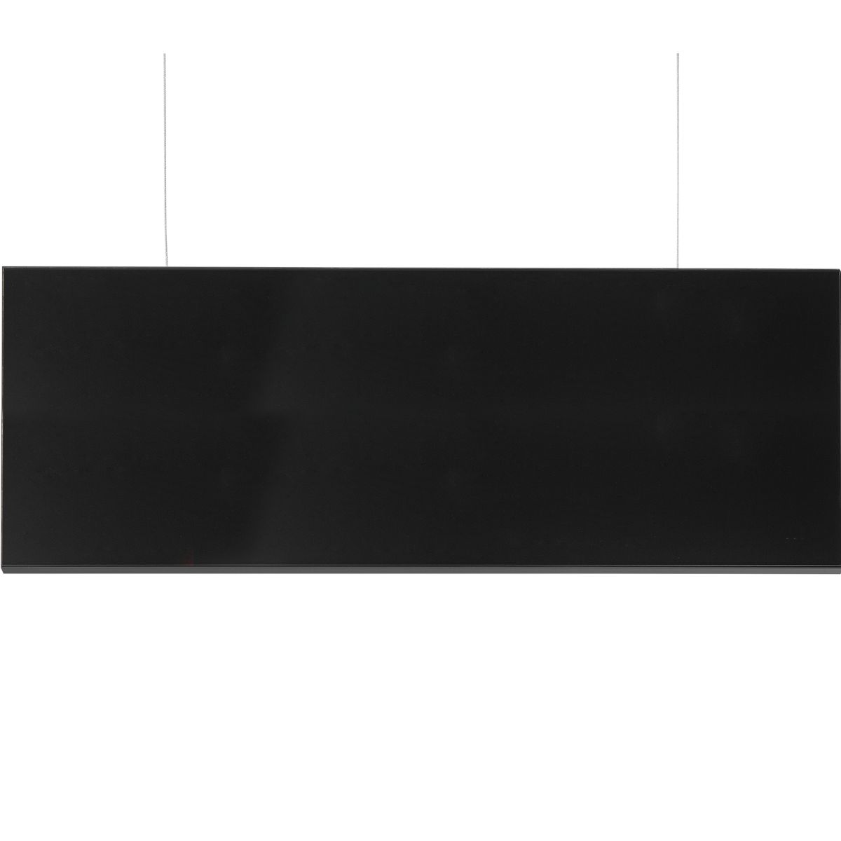 Deckenhänger (Hängeschild), Modell Madrid, 250 x 650 mm (H x B), Schwarz, Beschriftung direkt
