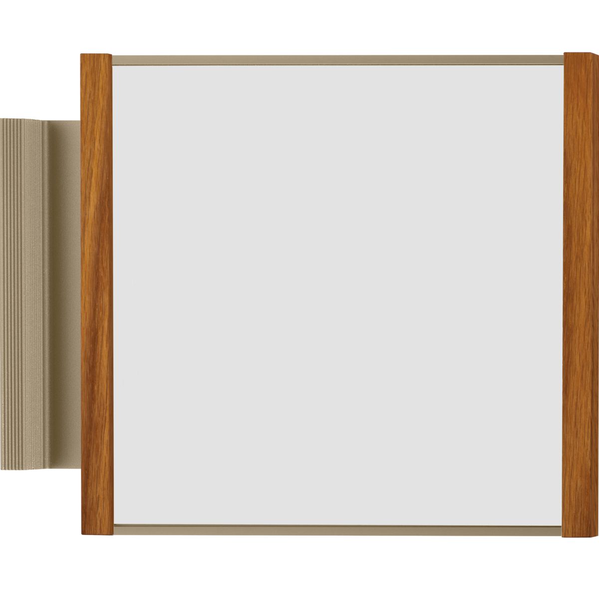 Fahnenschild (Nasenschild), Modell LMH, 150 x 159 mm (H x B), Bronze mit Eiche, Beschriftung mit Einleger