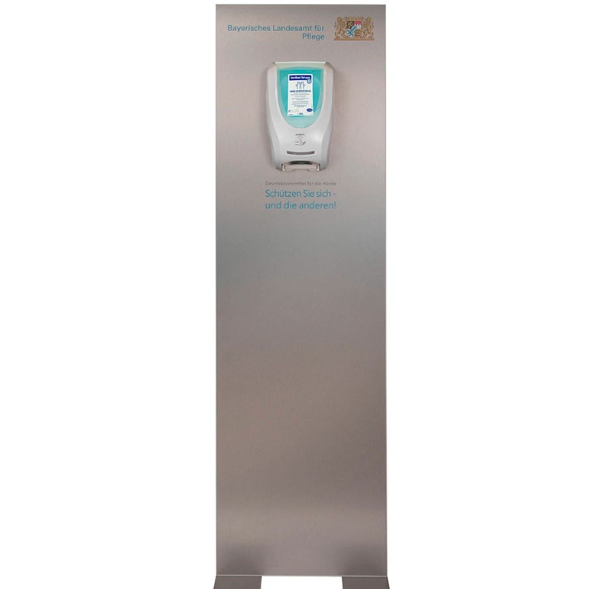 Hygiene Tower, Modell Rio, 1.500 x 450 mm (H x B), individuelles Motiv