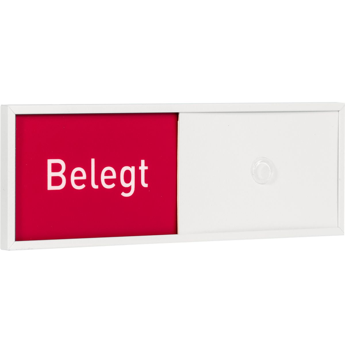 Frei Besetzt Schild, Modell Madrid, 50 x 150 mm (H x B), Weiß