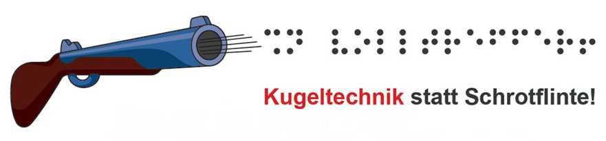 Kugeltechnik - Brailleschrift Kugeltechnik - Brailleschrift