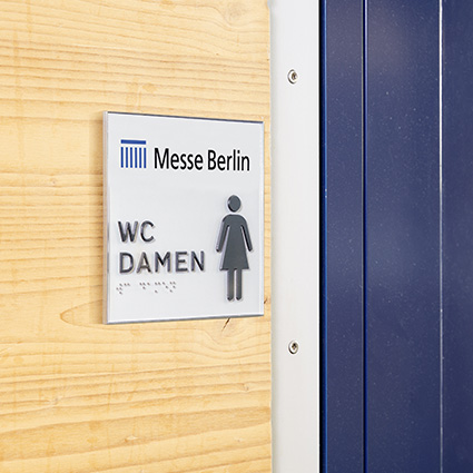 Türschild 150 am WC Türschild 150 am WC