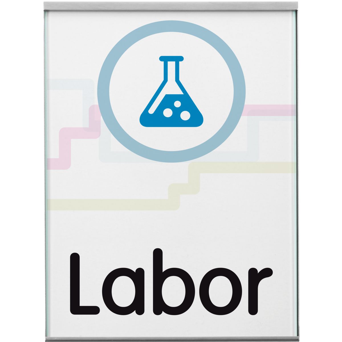 Türschild, Modell Glasgow, DIN A5, Hochformat