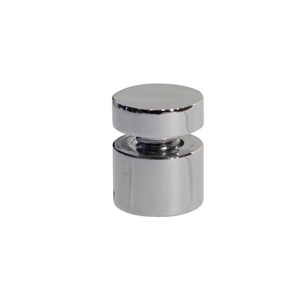 Abstandhalter aus Messing, Silber (verchromt), 18 mm Wandabstand, Schraubmontage, 10er VE