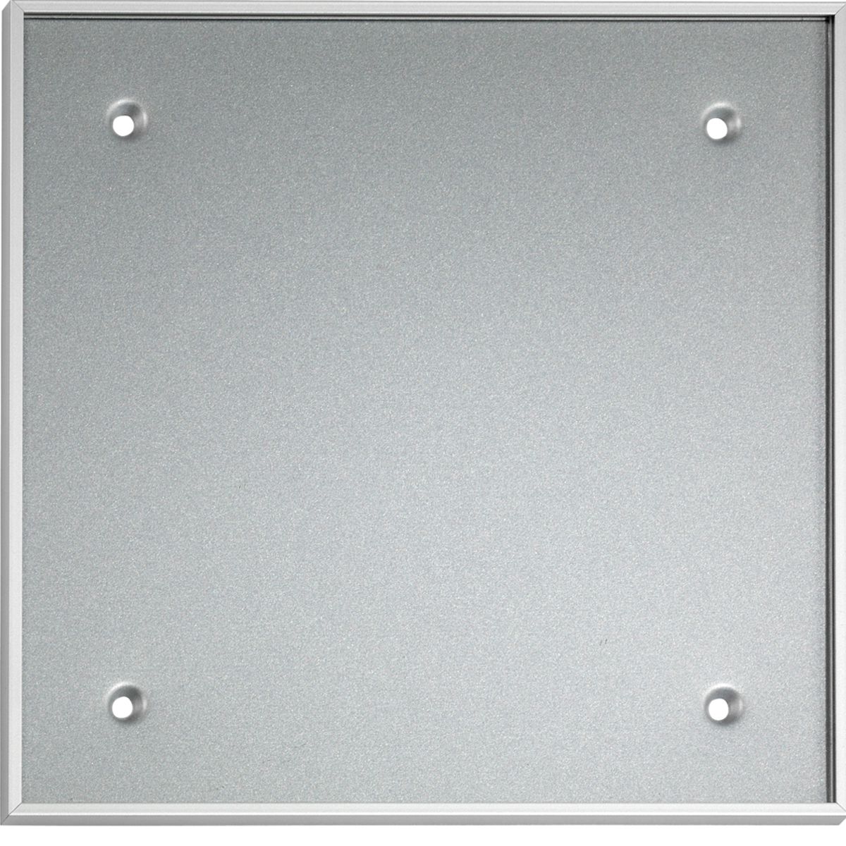 Türschild, Modell Madrid, 182 x 182 mm, Silber, Schraub- oder Klebemontage