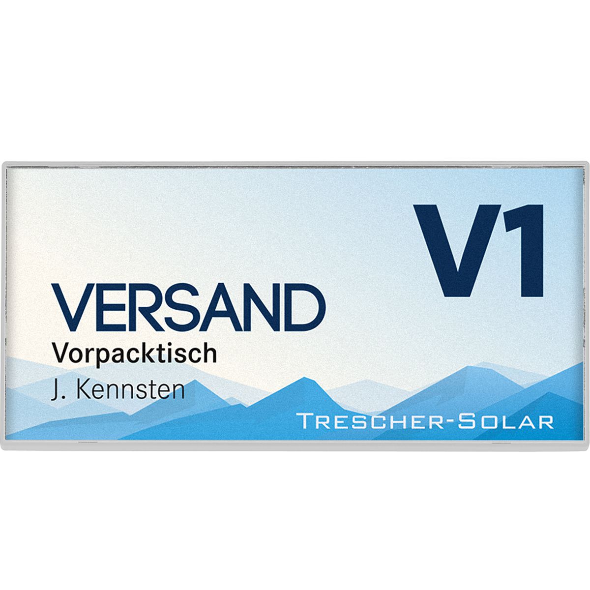 Türschilder, Modell Kairo Easy, 75 x 150 mm (H x B), Weiß, 10 Stück in einer Packung