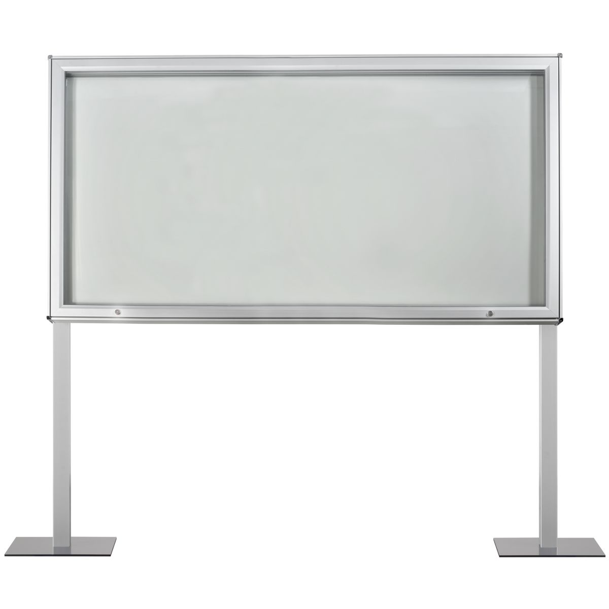 Schaukasten mit Standbeinen Modell A, 24 x DIN A4, Innen- und Außenbereich, aufgeflanscht Schaukasten mit Standbeinen Modell A, 24 x DIN A4, Innen- und Außenbereich, aufgeflanscht