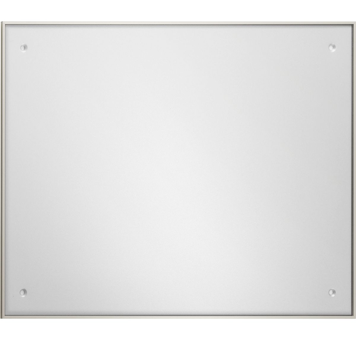 Wandschild, Modell Madrid, ~ DIN A3, Querformat, Silber, Beschriftung mit Einleger, Entnahmesicher