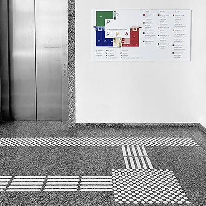 Taktile Leitsysteme im Gebäude Taktile Leitsysteme im Gebäude