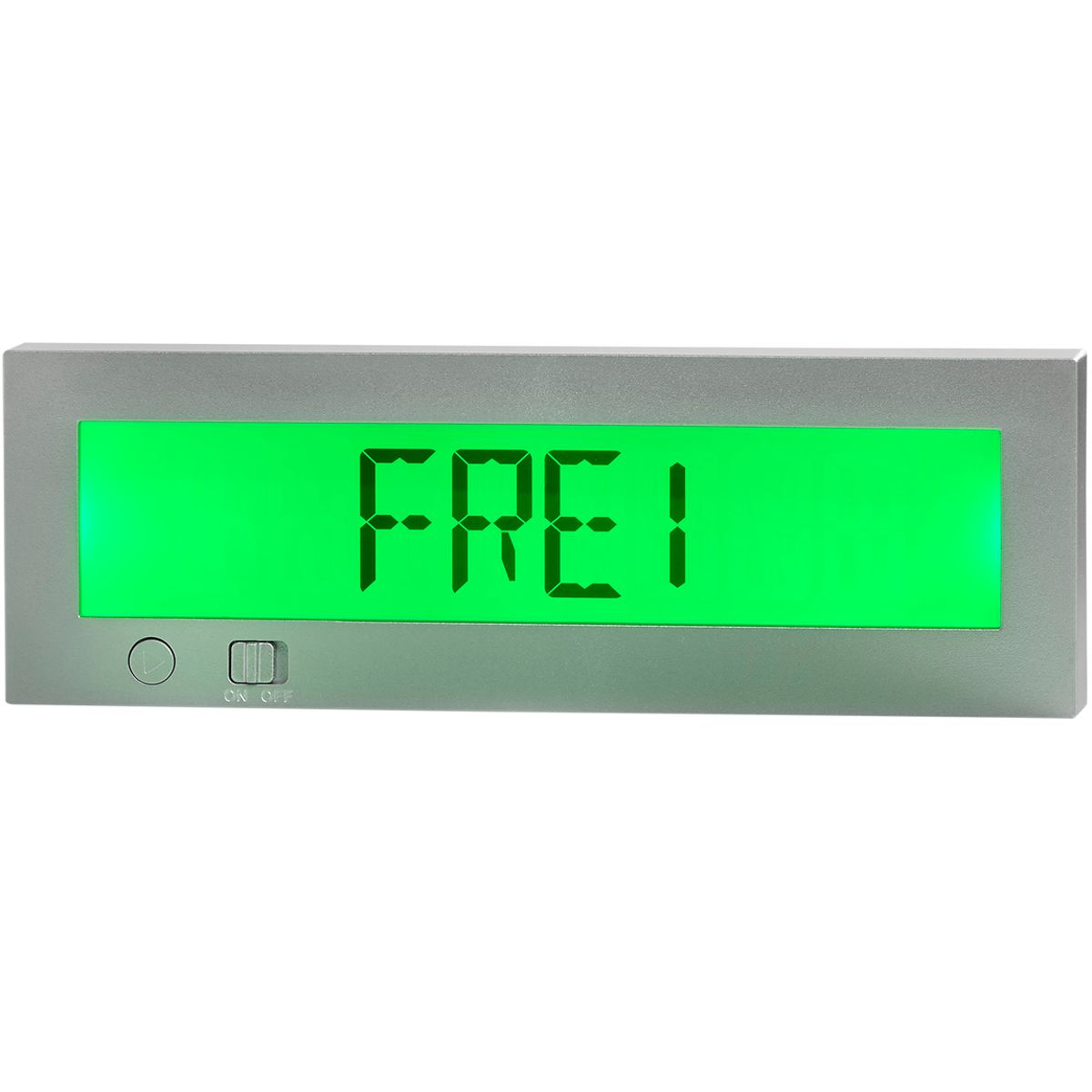 Digitales Frei Besetzt Schild, Modell Go2, 50 x 150 mm (H x B), Silber Digitales Frei Besetzt Schild, Modell Go2, 50 x 150 mm (H x B), Silber