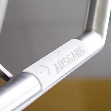 Taktile Handlaufschilder