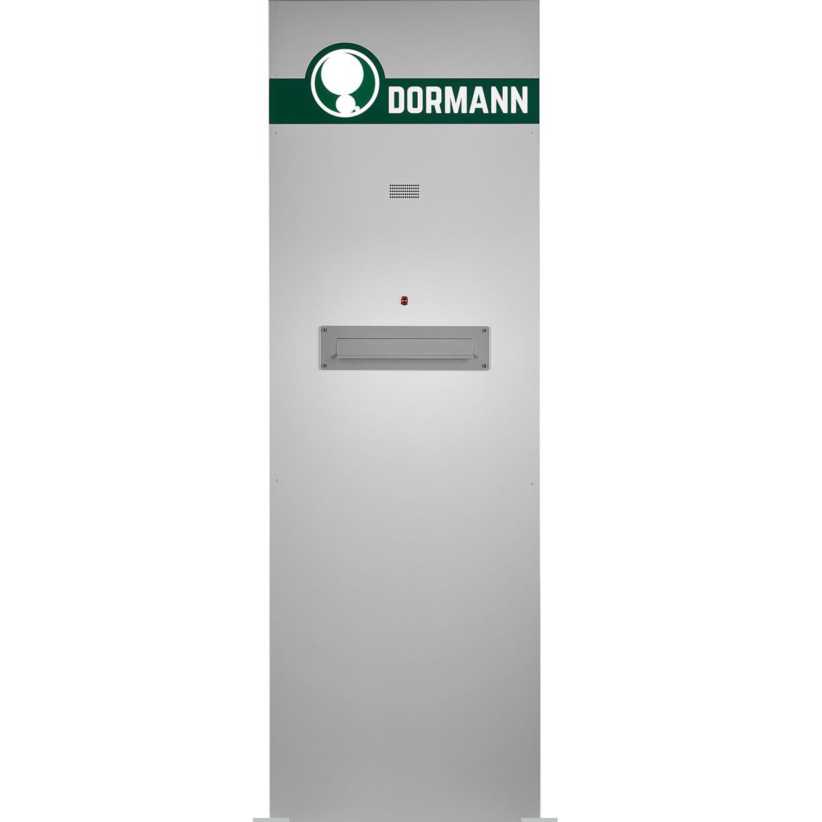 Briefkastenstele, Modell Madrid, 2.000 x 730 x 167 mm (H x B x T), Hochformat, Silber, inkl. Flanschplatten