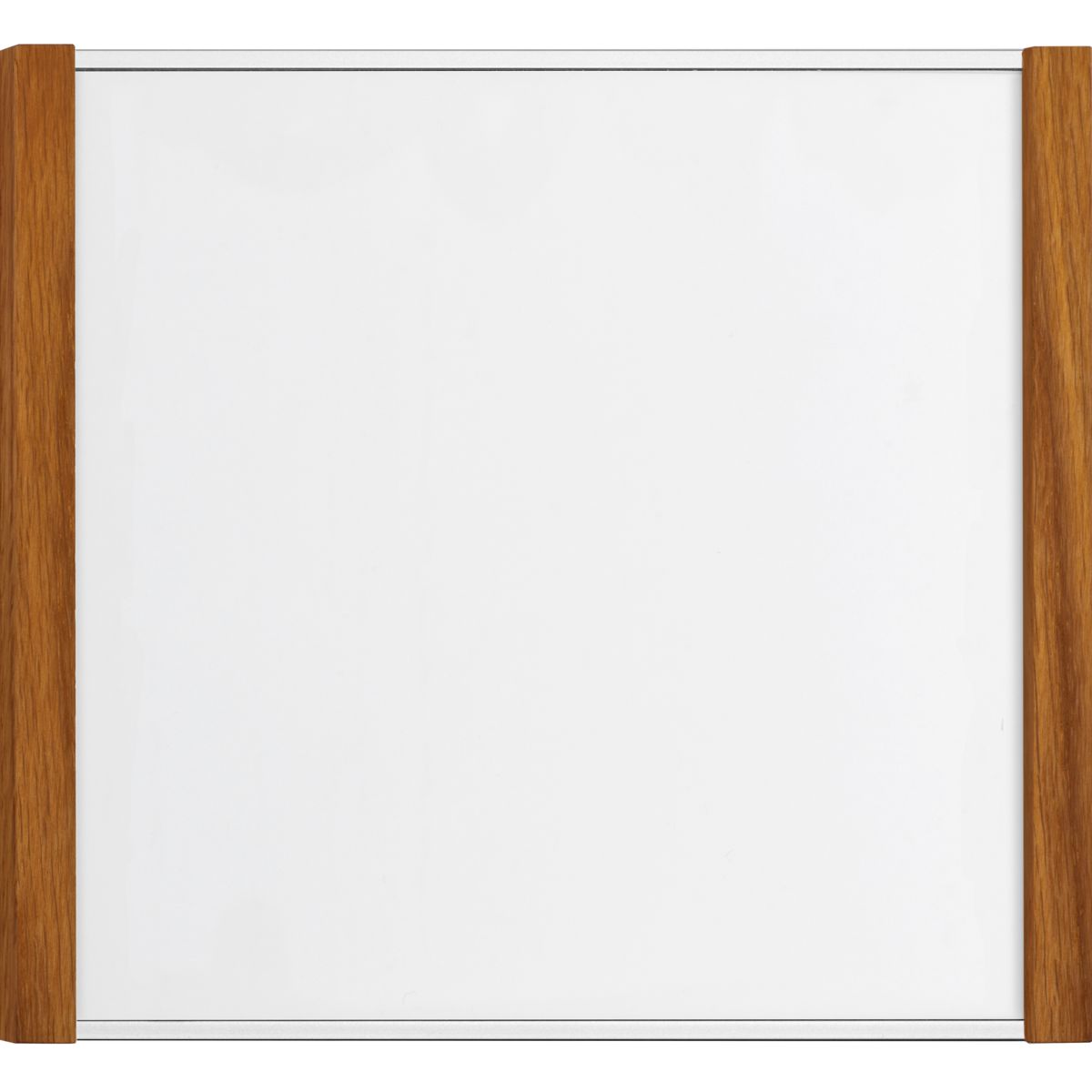 Türschild, Modell LMH, 150 x 160 mm (H x B), Rahmen aus Aluminium (Silber) und Holz (Eiche)
