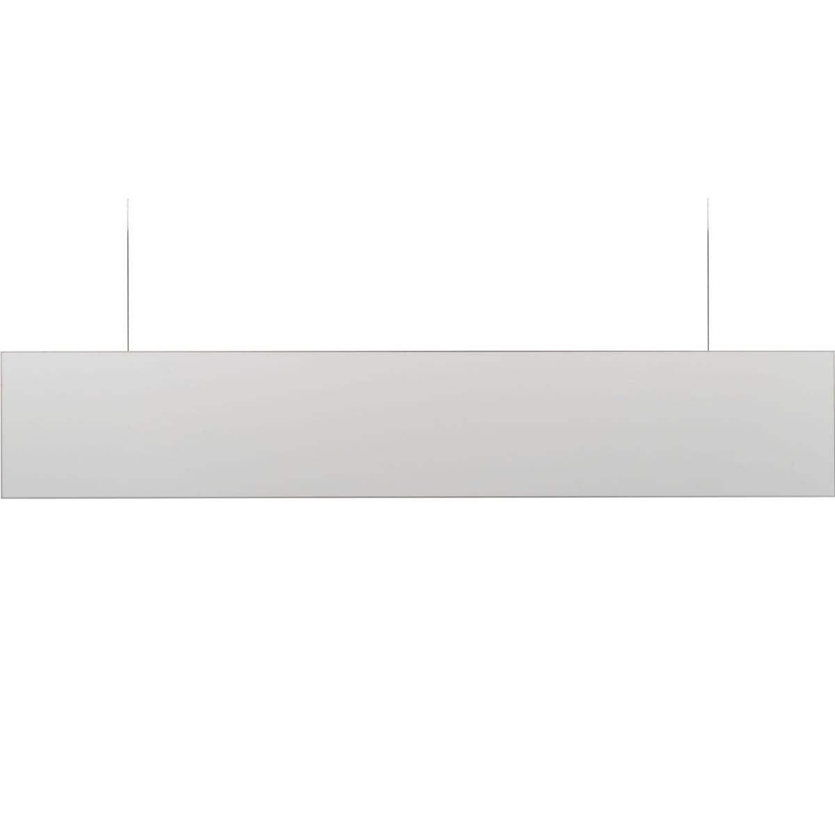 Deckenhänger (Hängeschild), Modell Madrid, 150 x 850 mm (H x B), Silber, Beschriftung direkt