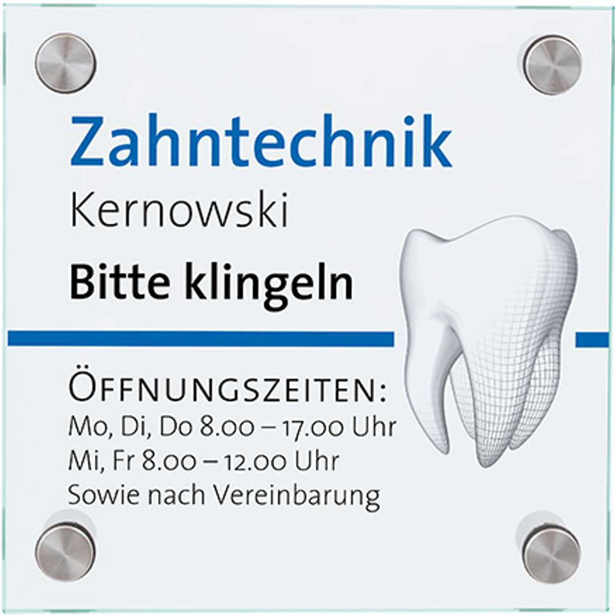 Moedel Medic Türschild, ESG, 150 x 150 mm, für Außen