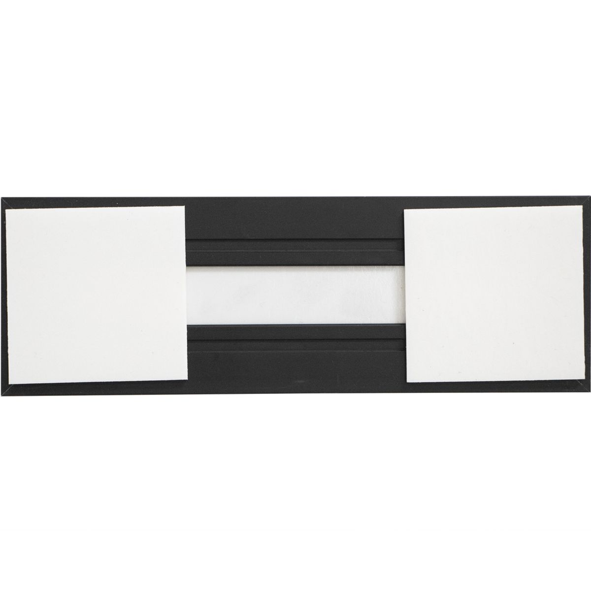 Frei Besetzt Schild, Modell Madrid, 50 x 150 mm (H x B), Schwarz, Sprachen: deutsch, englisch, französisch, spanisch und italienisch