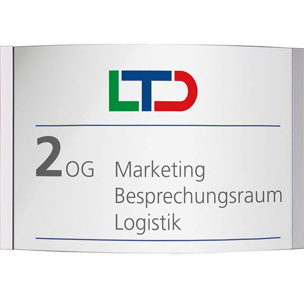 Wandschild, Modell Orlando, 297 x 450 mm (H x B), Querformat